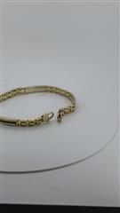 Onyx Gold-Stone Bracelet 14K Yellow Gold 13.23g
